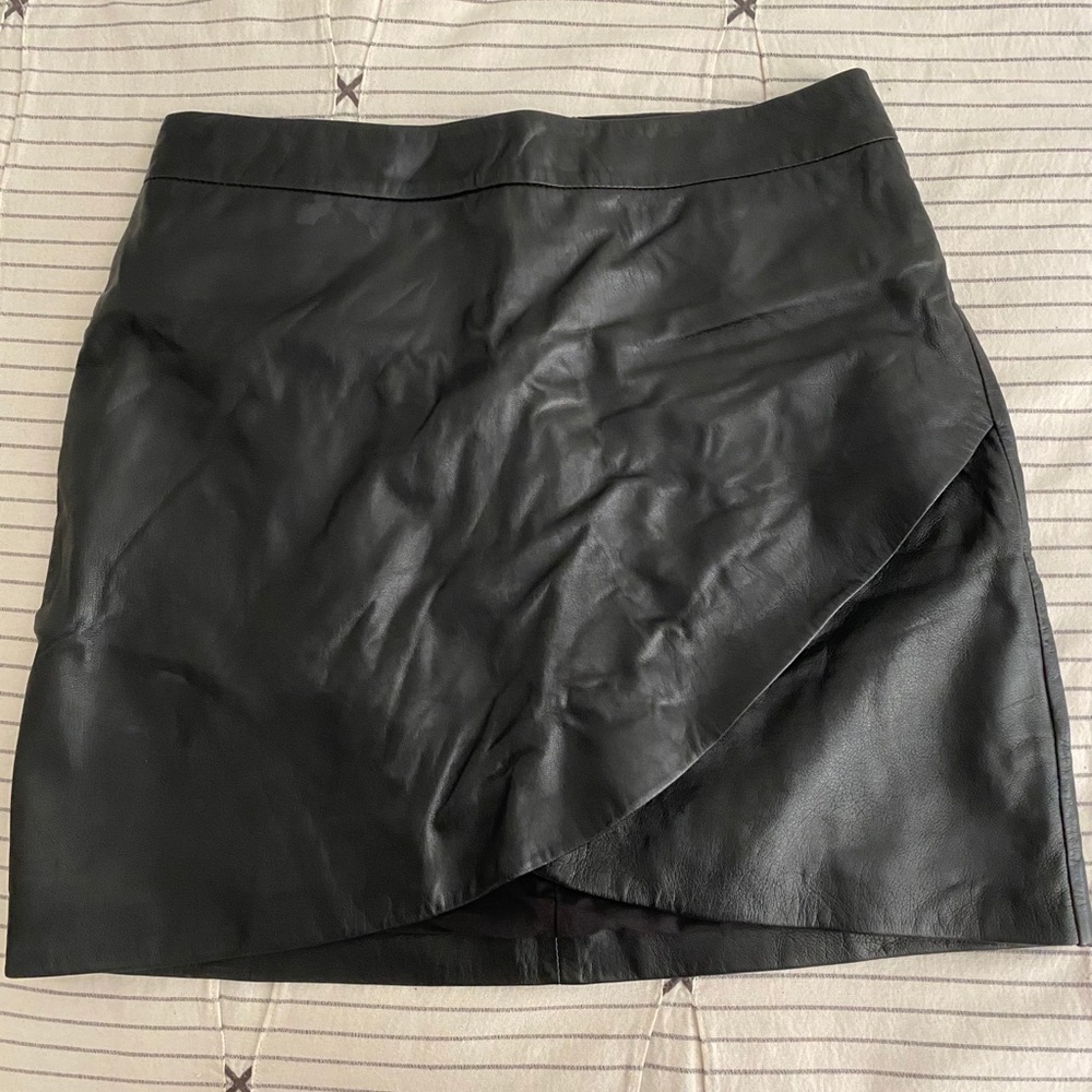 Leather Mini Skirt